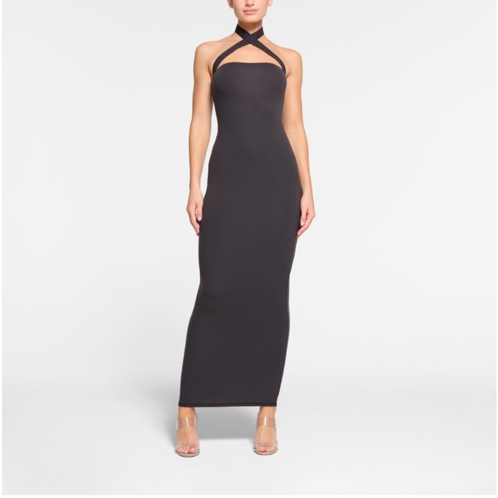 Skims wrapping slip dress